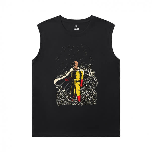 One Punch Man Tees Hot Topic Anime Sleeveless Shirts Mens