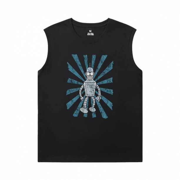 Futurama Tees American Anime Cool Sleeveless Tshirt Mens