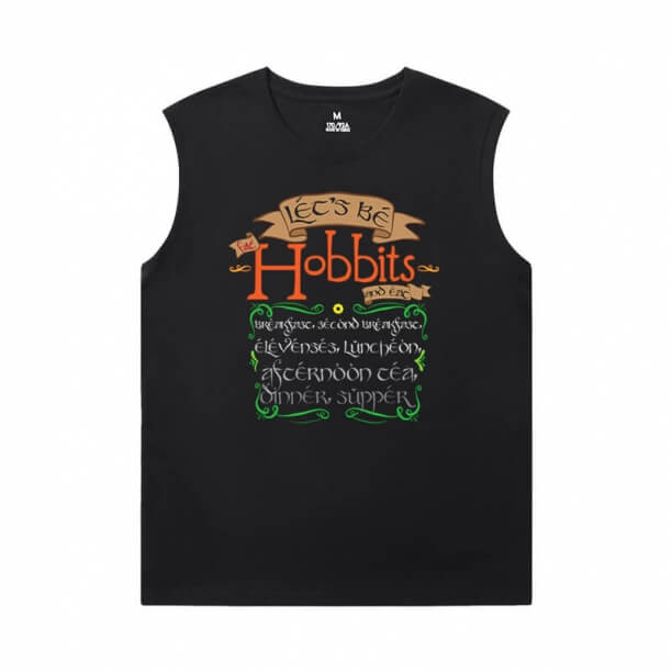 Lord of the Rings Tee Personalised Black Sleeveless T Shirt Mens