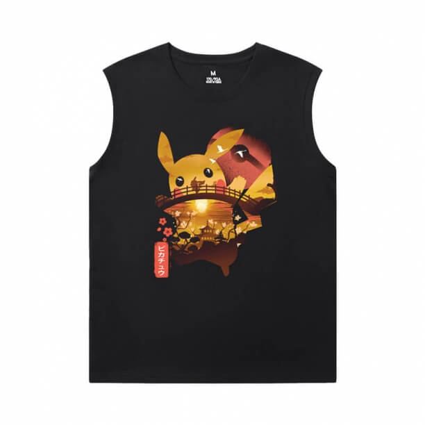 Pokemon Mens Camiseta sem mangas camisetas legais