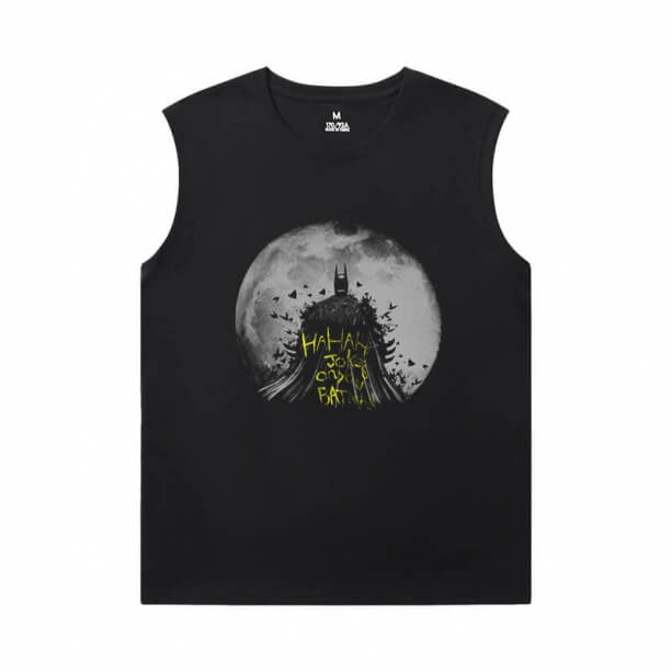 Justice League Batman Black Sleeveless T Shirt Superhero T-Shirt