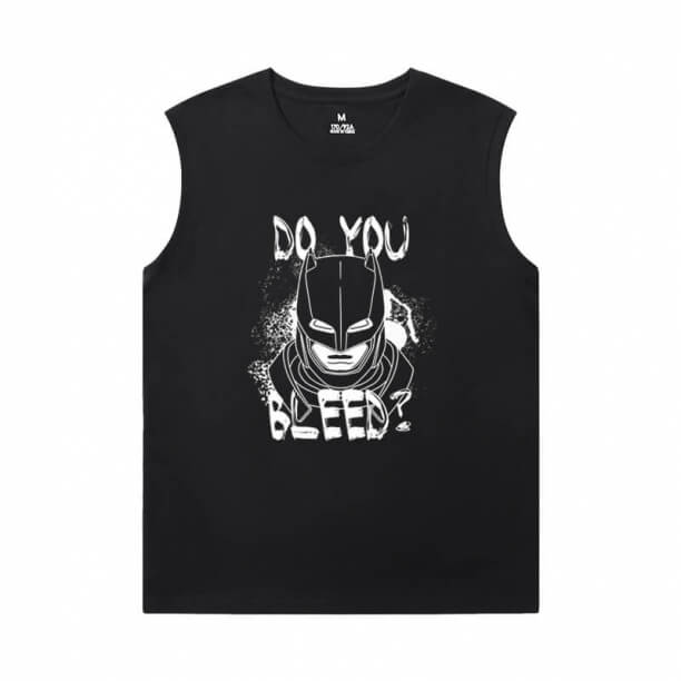 Felpa Marvel Justice League Batman T Shirt Senza Maniche Nere Mens