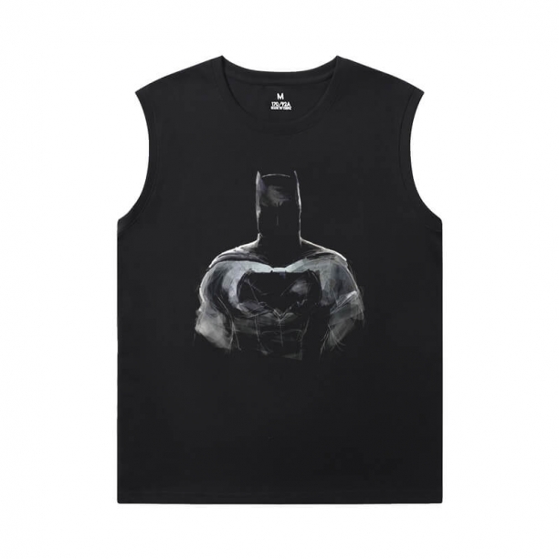 Justice League Batman Tee Marvel Sleeveless T Shirt Black