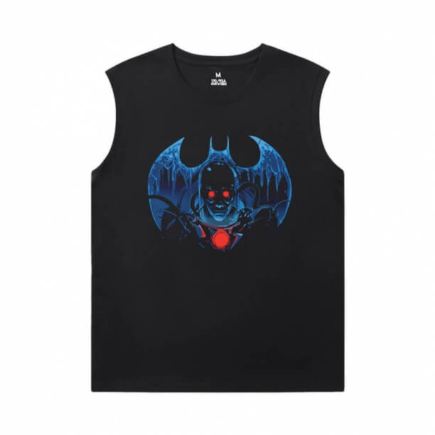 Justice League Batman Sleeveless Shirts Mens Superhero Tee Shirt