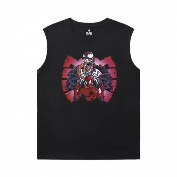 Marvel Venom T-Shirt Sleeveless T Shirt Đen