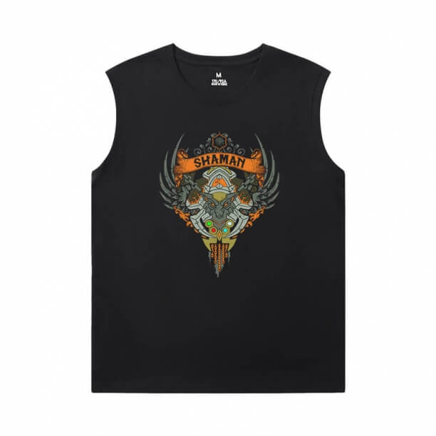 Camisas da Blizzard WOW World of Warcraft Mens Camisetas sem Mangas