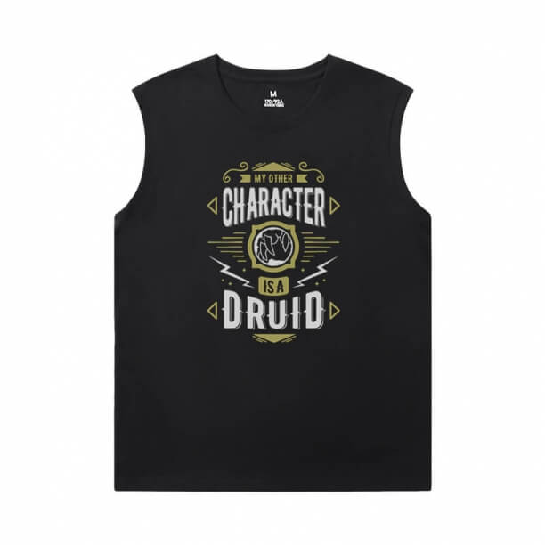 World Of Warcraft Mens Sleeveless Sports T Shirts Blizzard Tees