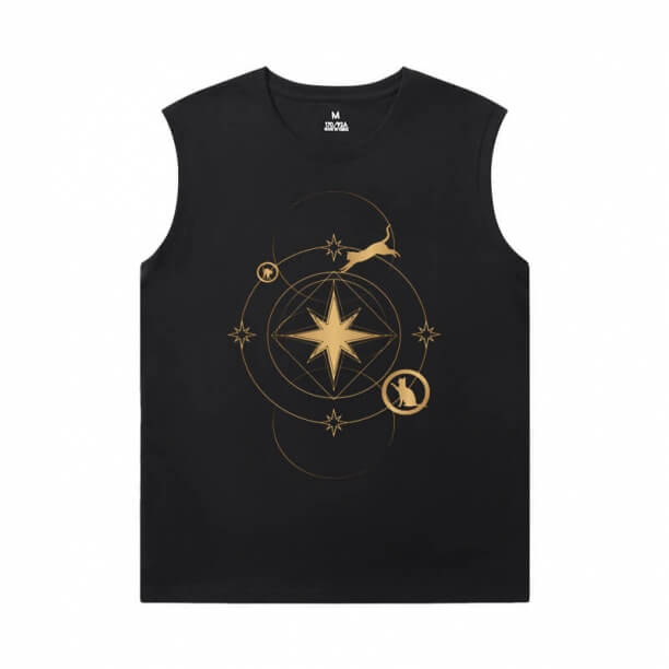 Marvel Captain Marvel Sleeveless Round Neck T Shirt The Avengers T-Shirt