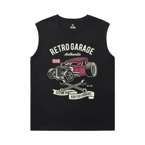 Racing Car Men's Sleeveless T Shirts For Gym XXL xe động cơ Tees