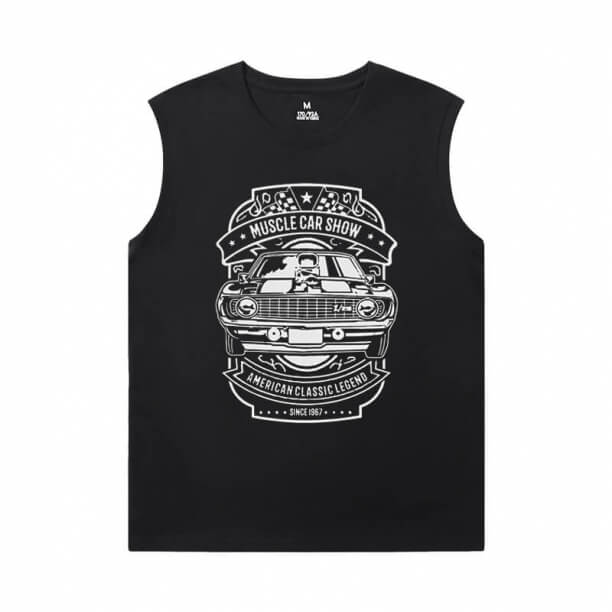 Xe Tees cá nhân hóa động cơ xe Mens T Shirt Nếu không có tay áo