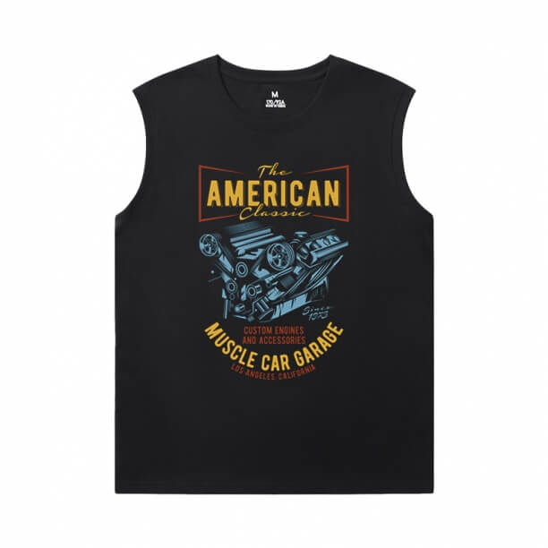 Carro Custom Sleeveless Shirts Cool motor de carro T-Shirt