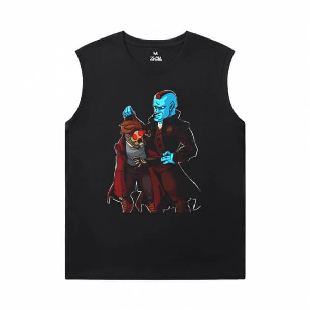 Spor Salonu için Galaxy Kolsuz T Shirt Groot Tshirt Marvel Guardians