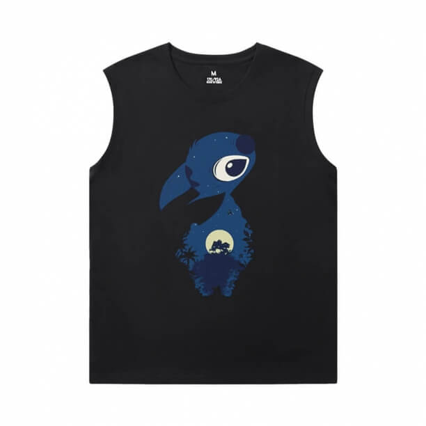 Lilo Stitch Mens Sleeveless Thể thao T Shirts Hot Topic T-Shirts