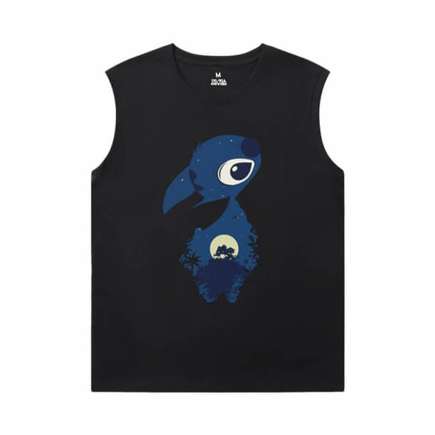 Lilo Stitch Mens Sleeveless Sports T Shirts Hot Topic T-Shirts