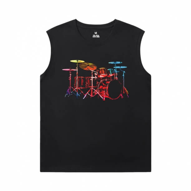 Camisa de instrumento musical qualidade Rock Sleeveless Running T Shirt