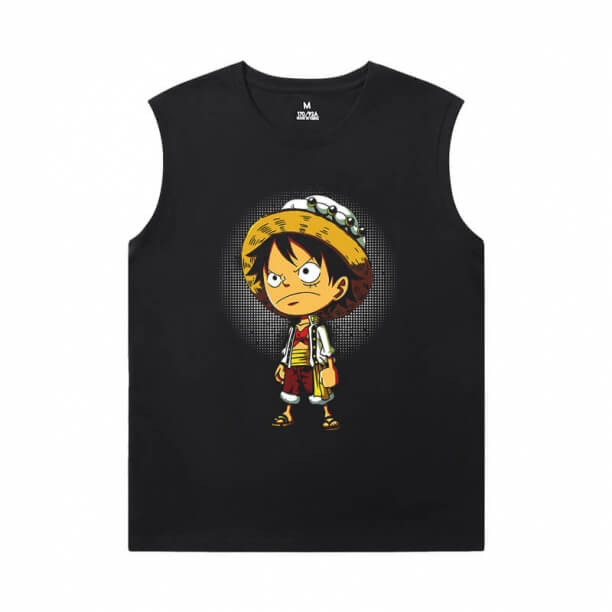 Uma peça tees anime qualidade de t shirt sem mangas