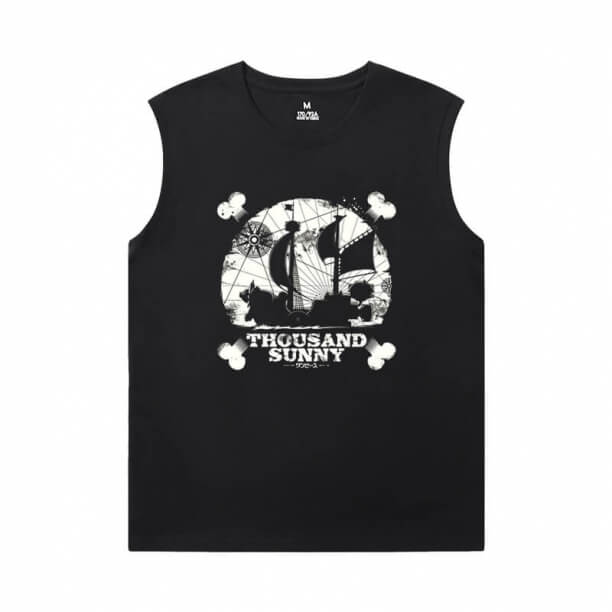 One Piece Shirt Anime Quality Sleeveless Tshirt Men