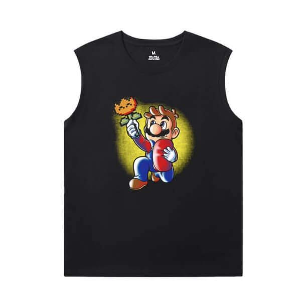 Mario Tee Cotton Sleeveless Wicking T Shirts