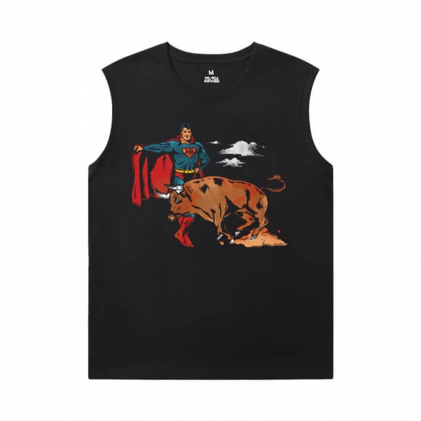 Superman Sports Sleeveless T Shirts Justice League Superhero T-Shirts