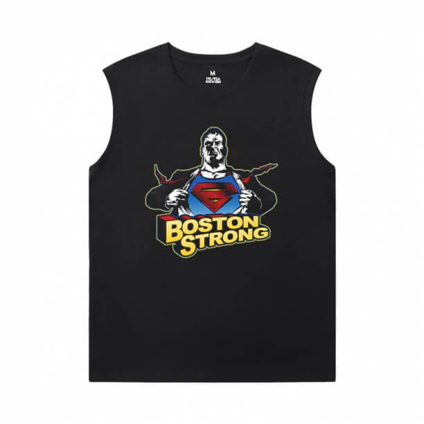 Süper Kahraman Tshirt Adalet Ligi Superman Kolsuz T Shirt Erkekler Spor Salonu için