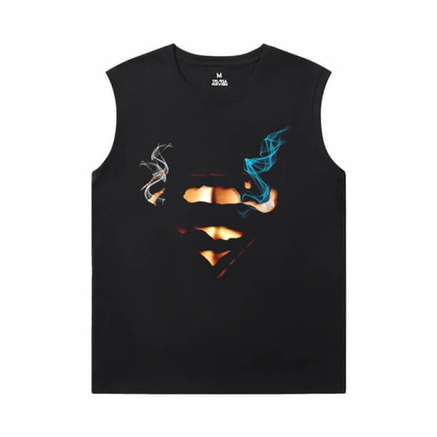 Super-Homem Tees Liga da Justiça Marvel Camisas musculares sem mangas