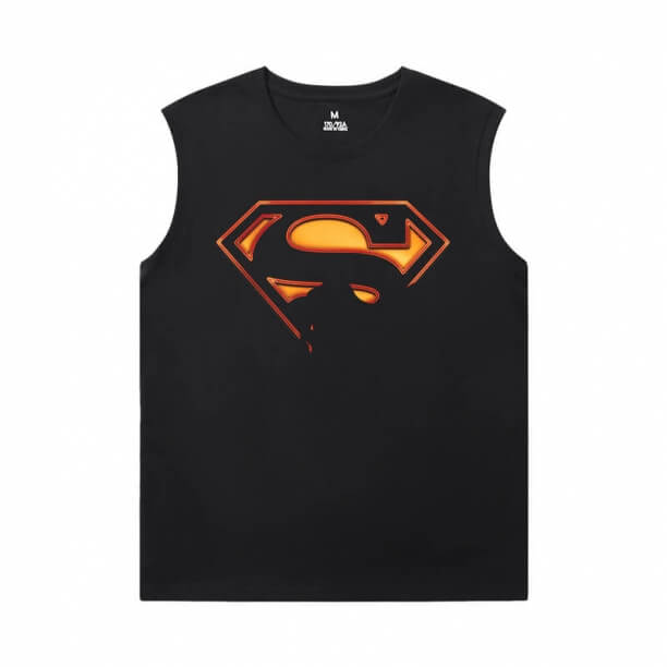 Camisas da Marvel Liga da Justiça Superman Mens Camiseta sem Mangas