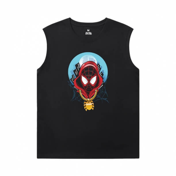 アベンジャーズシャツ マーベルスパイダーマンノースリーブウィッキングTシャツ