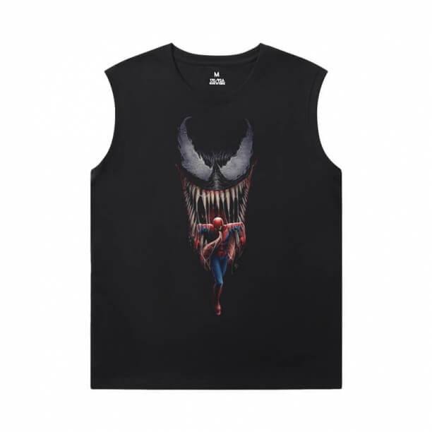 Marvel Spiderman không tay chạy T Shirt The Avengers T-Shirt