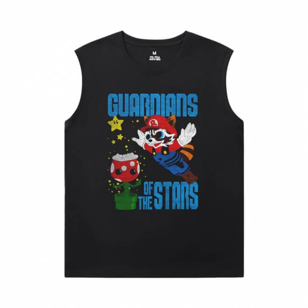 Gardienii Galaxy Men's Sleeveless Graphic T Shirts Marvel The Avengers Groot Tees