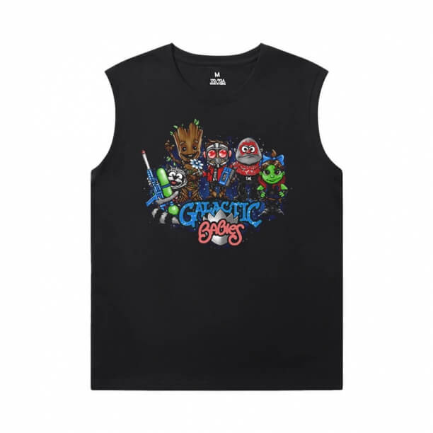 The Avengers Groot Shirts Marvel Guardians of the Galaxy Mens Sleeveless T Shirts