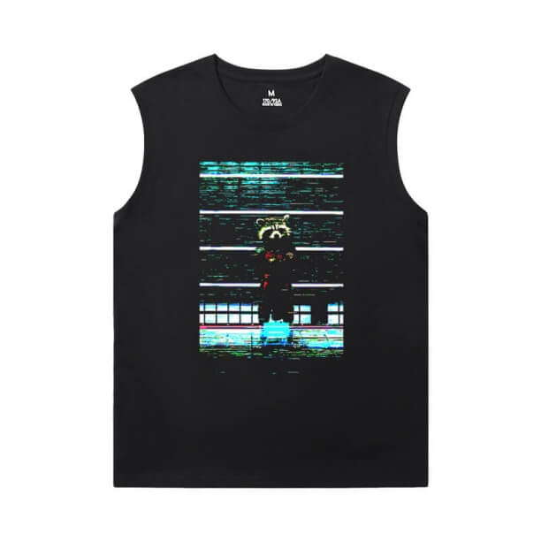 Guardians of the Galaxy Black Sleeveless Tshirt Marvel The Avengers Groot Shirt