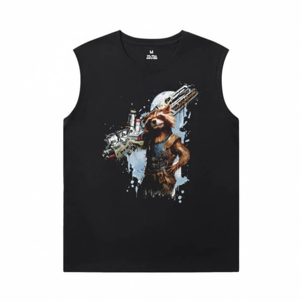 Marvel Guardianes de la Galaxia camiseta sin mangas Hombres Los Vengadores Groot Camiseta