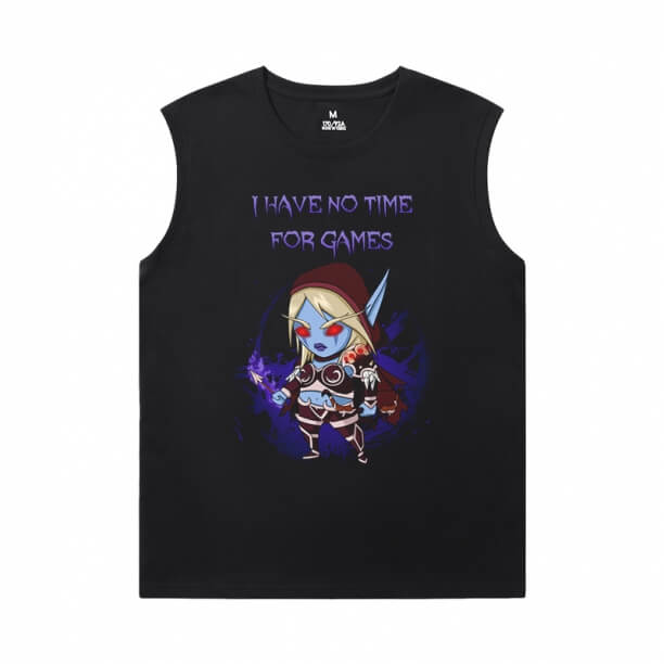 Blizzard Tshirts Warcraft Sleeveless Cotton T Shirts