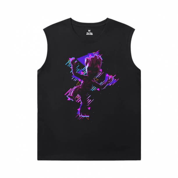 Marvel Guardians of the Galaxy Cheap Mens Sleeveless T Shirts Groot T-Shirt