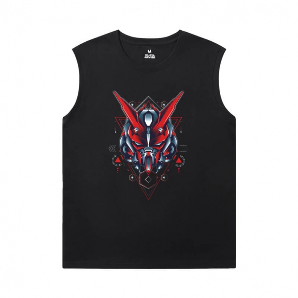 Gundam Men'S Sleeveless Graphic T Shirts Hot Topic Anime Tee Shirt