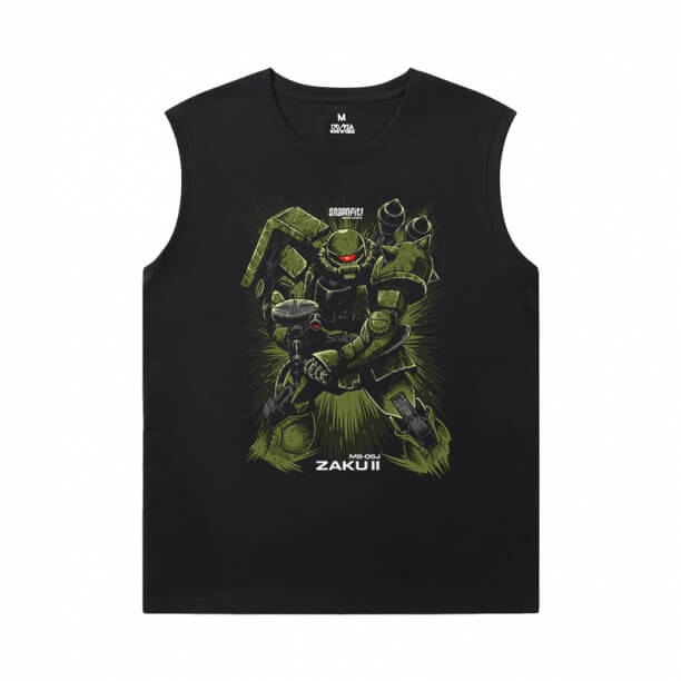 Gundam ærmeløs Tshirt Herre japansk Anime shirt