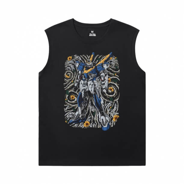 Hot Topic Anime Tshirts Gundam Sleeveless Shirts For Mens Online