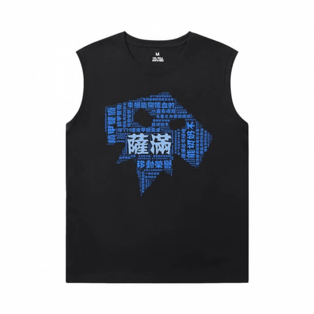 World Of Warcraft Sleeveless T Shirt Đối với phòng tập thể dục Blizzard Shirt