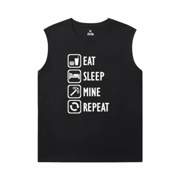 Minecraft T-Shirt Hot Topic Creeper Mens Đồ họa Áo sơ mi không tay