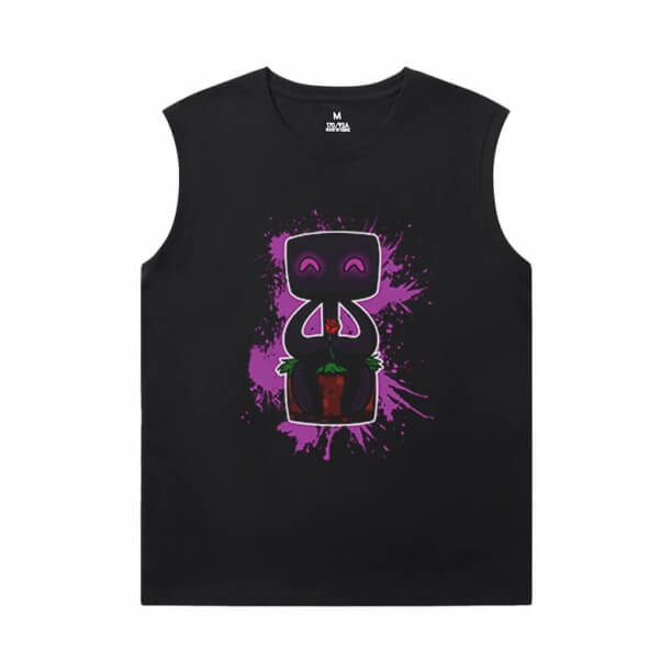 Minecraft Tees Calitate Creeper Men's Sleeveless Musculare T Shirts