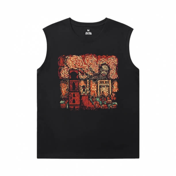 Hot Topic Anime Tshirt Attack on Titan Sleeveless T Shirt Mens Gym