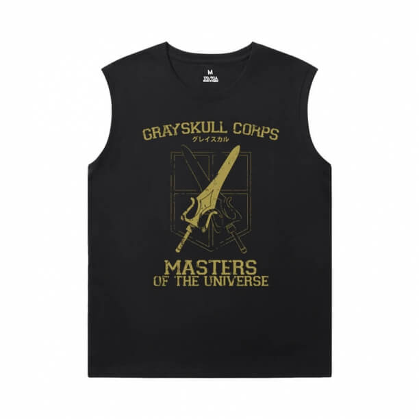 Hot Topic Anime Shirts Attack on Titan Men'S Sleeveless T Shirts Cotton