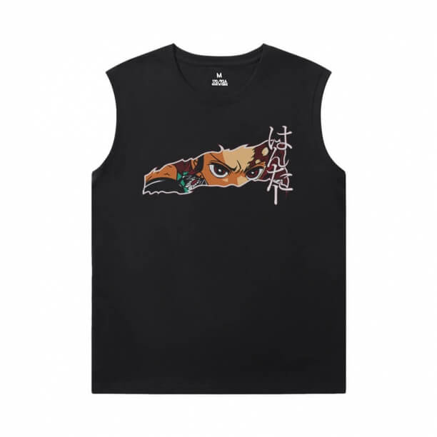 Anime Demon Slayer Men'S Sleeveless Muscle T Shirts Hot Topic T-Shirt