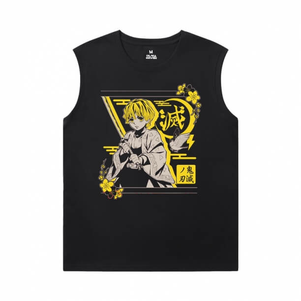 Anime Demon Slayer Tee Quality Sleeveless Tshirt For Men