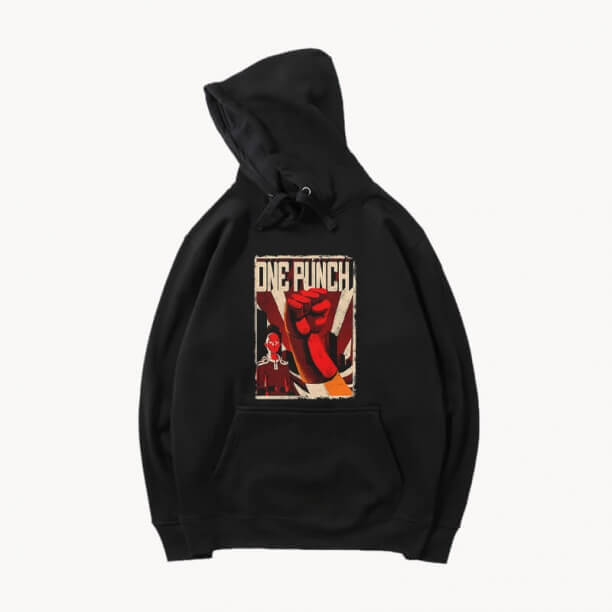 Hot Topic Sweatshirt Anime One Punch Man hanorac cu glugă