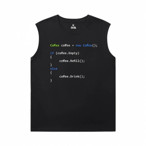 Cool Shirts Geek Programmer Black Sleeveless Tshirt