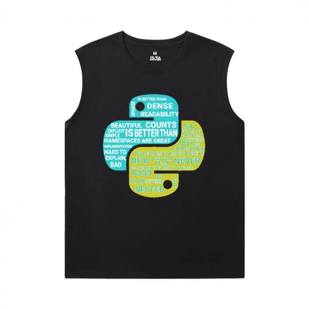 Geek Programmer Men'S Sleeveless Graphic T Shirts Cotton Tee