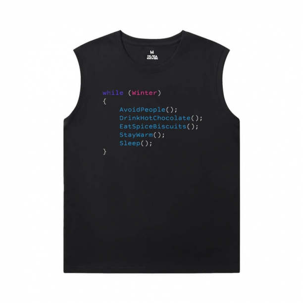Personalised Tshirts Geek Programmer Sleeveless Tshirt Men