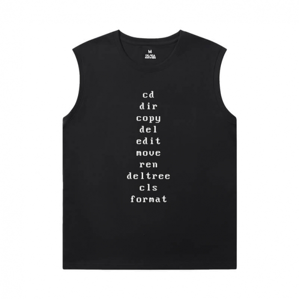 Programmer Sleeveless T Shirts Men'S For Gym Geek Cotton T-Shirts