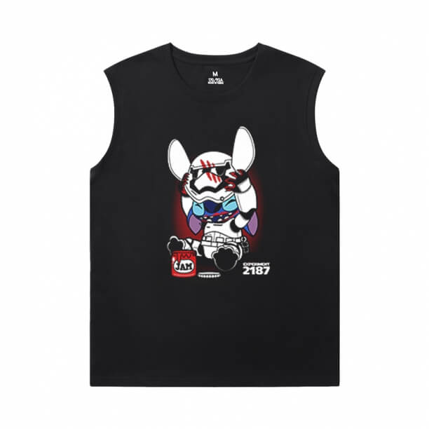 Cotton Shirts Lilo Stitch Sleeveless Cotton T Shirts